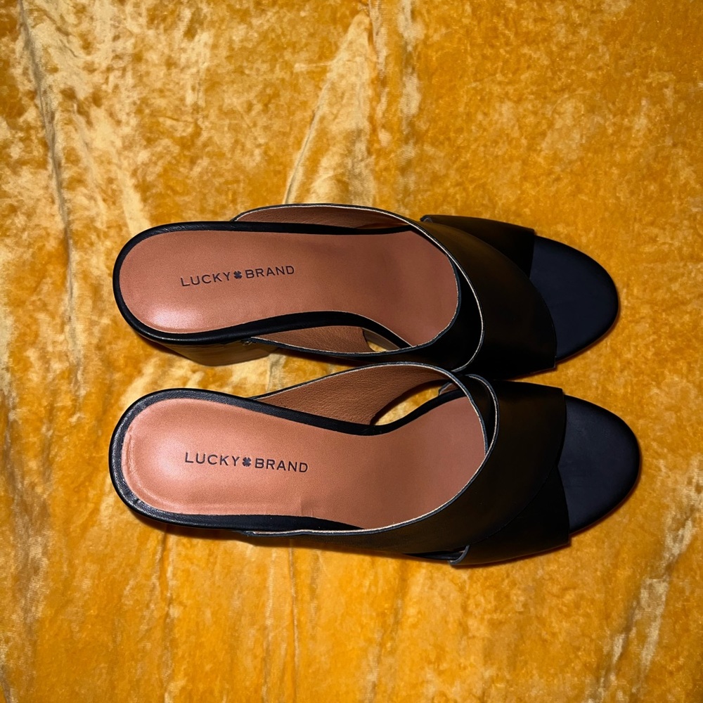 Lucky Brand Takara Slide Sandal Black Size 9.5 - Picture 5 of 8